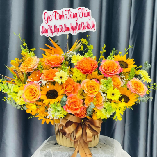 Bó hoa hồng đỏ thắm - trao lời yêu thương