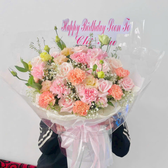 Bó hoa hồng cam tươi thắm - gửi lời chưa nói 